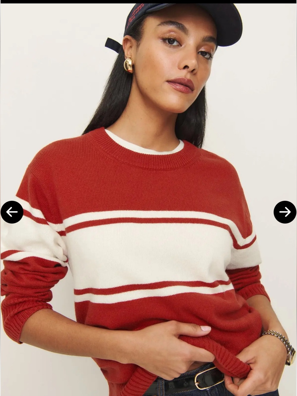 Reformation fields cashmere blend sweater